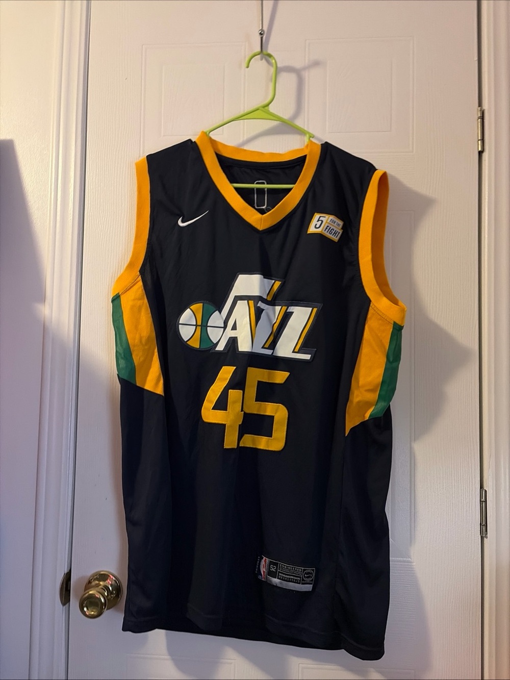 Nike Swingman Utah Jazz Donovan Mitchell Stitched Jersey Size 52
